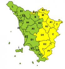 Codice giallo per ghiaccio dalla mezzanotte fino alle 11 di martedì 29 gennaio