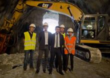 VIDEO / Jean-Félix Acquaviva a effectué une visite de chantier du tunnel de Vighjaneddu