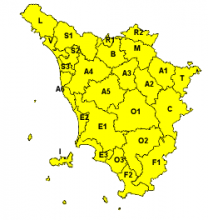 In arrivo pioggia, vento e mare mosso: codice giallo per domani su tutta la Toscana